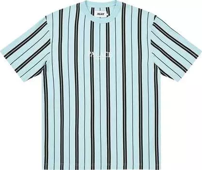 Футболка Palace Vertical Stripe T-Shirt 'Light Blue', синий