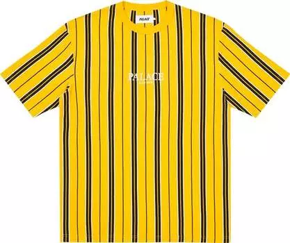 Футболка Palace Vertical Stripe T-Shirt 'Yellow', желтый