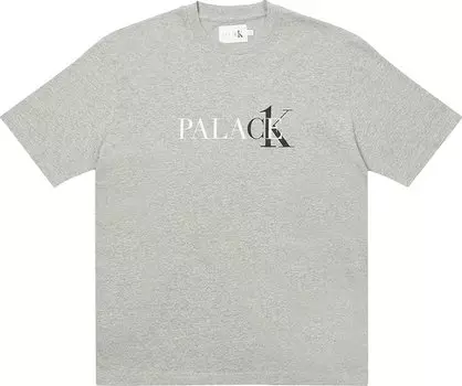 Футболка Palace x Calvin Klein T-Shirt 'Light Grey Heather', серый
