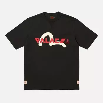 Футболка Palace x Evisu Logo, черный