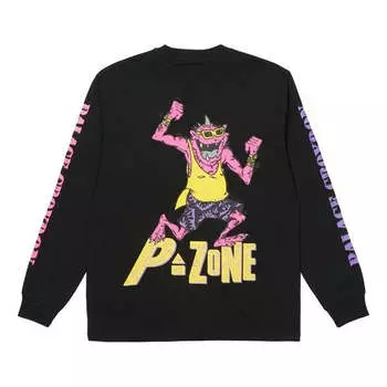 Футболка PALACE x M-Zone Crossover Small Devil Tri-Ferg Pattern Long Sleeves Black T-Shirt, черный