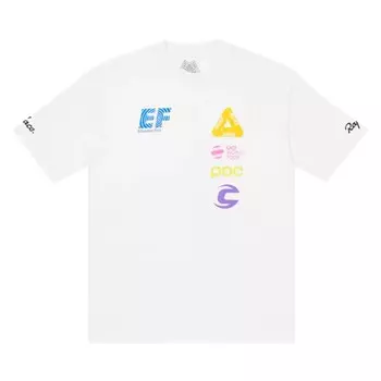 Футболка Palace x Rapha Off Bike T-Shirt 'White', белый