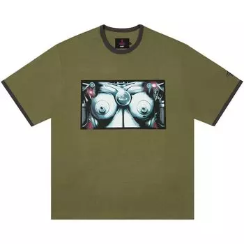Футболка Palace x Vivienne Westwood Ringer T-Shirt 'Olive', зеленый