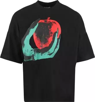 Футболка Palm Angels Apple Loose Tee 'Black/Red', черный