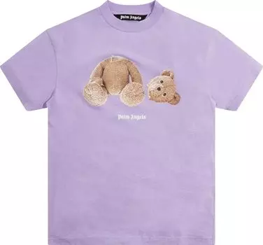 Футболка Palm Angels Bear Classic Tee 'Lilac/Brown', фиолетовый