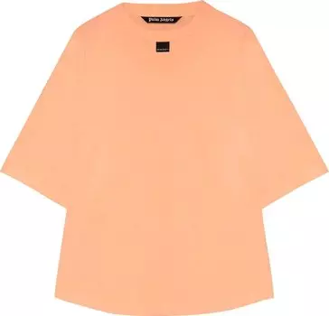 Футболка Palm Angels Blurred Logo Over Tee 'Orange', оранжевый