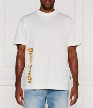 Футболка Palm Angels BURNING PALM Loose fit, белый
