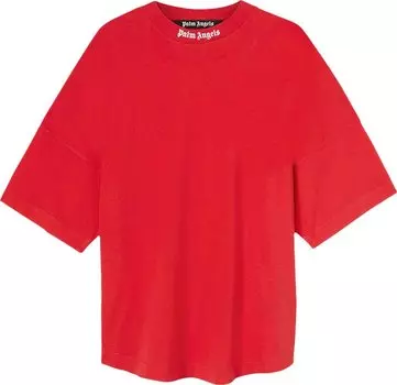 Футболка Palm Angels Classic Logo Over Tee 'Red/White', красный