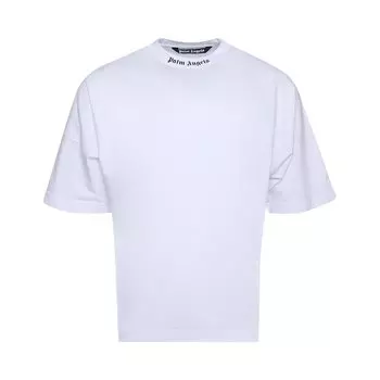 Футболка Palm Angels Classic Logo Over Tee 'White/Black', белый
