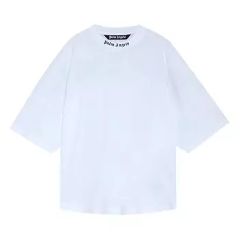 Футболка Palm Angels Classic Logo Over Tee 'White', белый