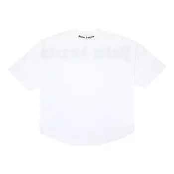 Футболка Palm Angels Classic Logo Over Tee 'White/Black', белый