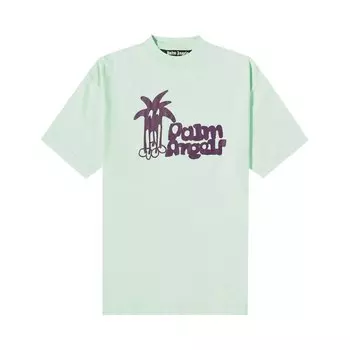 Футболка Palm Angels Douby Classic Tee, зеленый