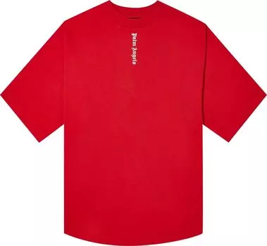 Футболка Palm Angels Logo T-Shirt 'Red/White', красный