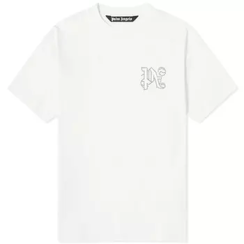 Футболка Palm Angels Monogram Pa, белый