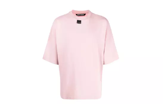 Футболка Palm Angels с размытым логотипом, розовый