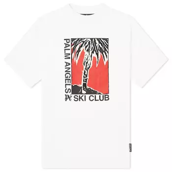 Футболка Palm Angels Ski Club, белый