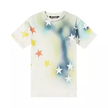 Футболка Palm Angels Sprayed Stars Vintage T-Shirt 'White', белый