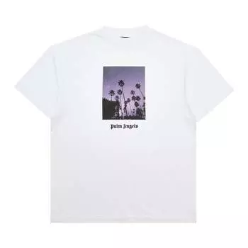 Футболка Palm Angels Stars And Palms Tee 'White/Black', белый
