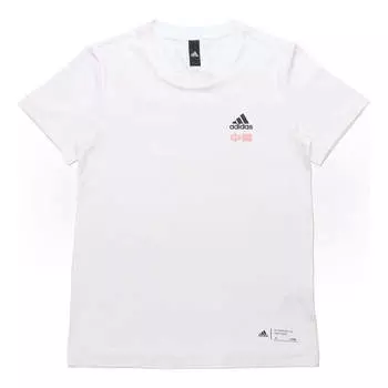 Футболка panda print sports t-shirt Adidas, белый