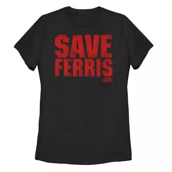 Футболка Paramount Ferris Bueller's Day Off для юниоров с потертой надписью «Save Ferris» Licensed Character