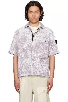 Футболка 'парашют' stretch-tc с пигментной тканью Stone Island, серый