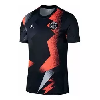 Футболка пари сен жермен 19 20 тренировочная футболка Air Jordan, черный