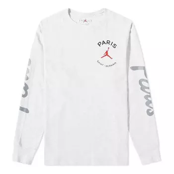 Футболка пари сен жермен футболка с длинным рукавом Air Jordan, серый