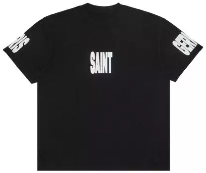 Футболка Paris Saint-Germain GOAT Exclusive Paris Saint-Germain Headline Logo T-Shirt 'Black', черный