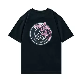 Футболка Paris Saint-Germain x EDIFICE Japan Sakura, черная