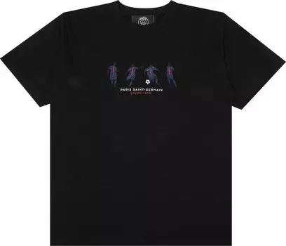 Футболка Paris Saint-Germain x Edifice Japan Tour Players Embroidered Short-Sleeve Tee 'Black', черный