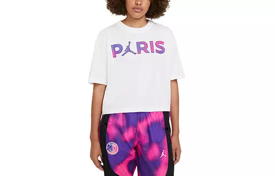 Футболка Paris Saint-Germain женская белая Jordan