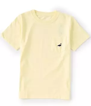 Футболка Parker с карманами и короткими рукавами для больших мальчиков 8–16 лет с правильно завязанными краями Properly Tied, желтый