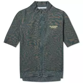 Футболка Pas Normal Studios Essential Jersey, цвет Check Olive Green