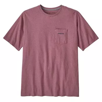 Футболка Patagonia Boardshort Logo Pocket Responsibili, розовый