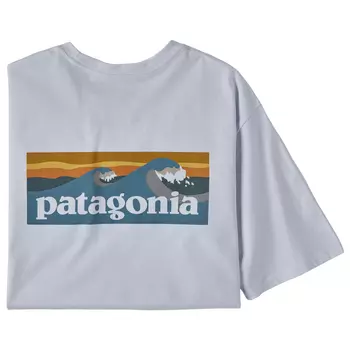 Футболка Patagonia Boardshort Logo Pocket Responsibili Tee, белый