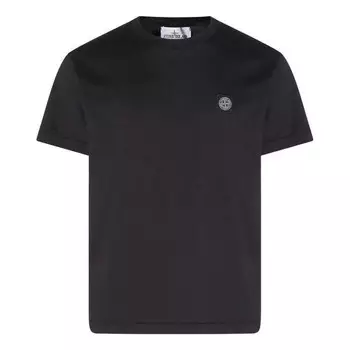 Футболка patch logo t-shirt 'black' Stone Island, черный