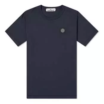 Футболка patch logo t-shirt 'navy' Stone Island, синий