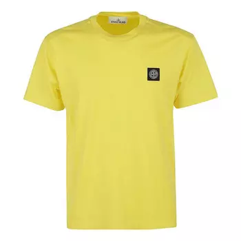 Футболка patch t-shirt 'yellow' Stone Island, желтый