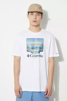 Футболка Path Lake из хлопка Columbia, белый