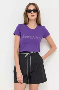 Футболка Patrizia Pepe, фиолетовый