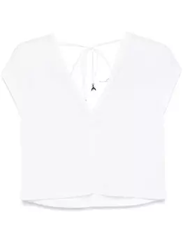 Футболка Patrizia Pepe с узором в виде узла, белый