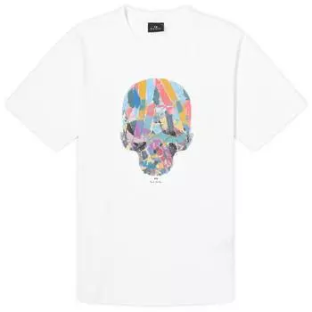 Футболка Paul Smith Multi Colour Skull T-Shirt, белый