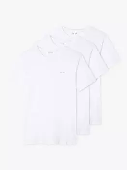 Футболка Paul Smith с круглым вырезом из органического хлопка, 3 шт., белая