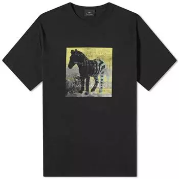 Футболка Paul Smith Zebra Square T-Shirt, черный