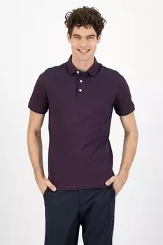 Футболка Paulos с приталенным воротником Jack & Jones, фиолетовый
