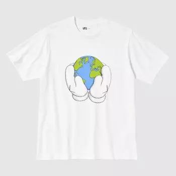 Футболка Peace For All Cows Uniqlo, белый