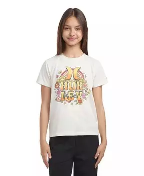 Футболка Peace Love для больших девочек Hurley, белый