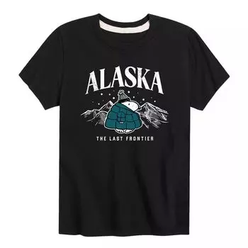 Футболка Peanuts Alaska Last Frontier для мальчиков 8–20 лет Licensed Character, черный