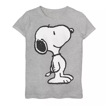 Футболка Peanuts Classic Content Snoopy для девочек 7–16 лет с графическим рисунком Licensed Character