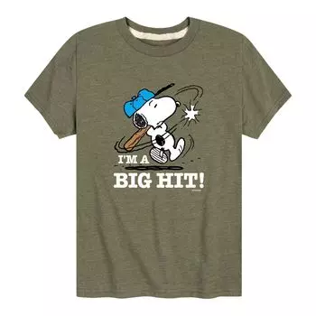 Футболка Peanuts для мальчиков 8–20 лет со Снупи «Я большой хит» Licensed Character